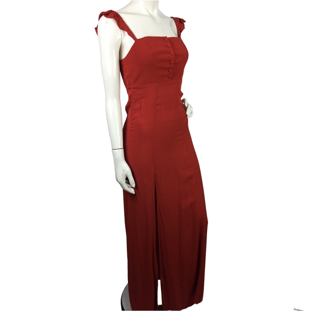 Flynn Skye Maxi Dress Thigh Slit Size XS
